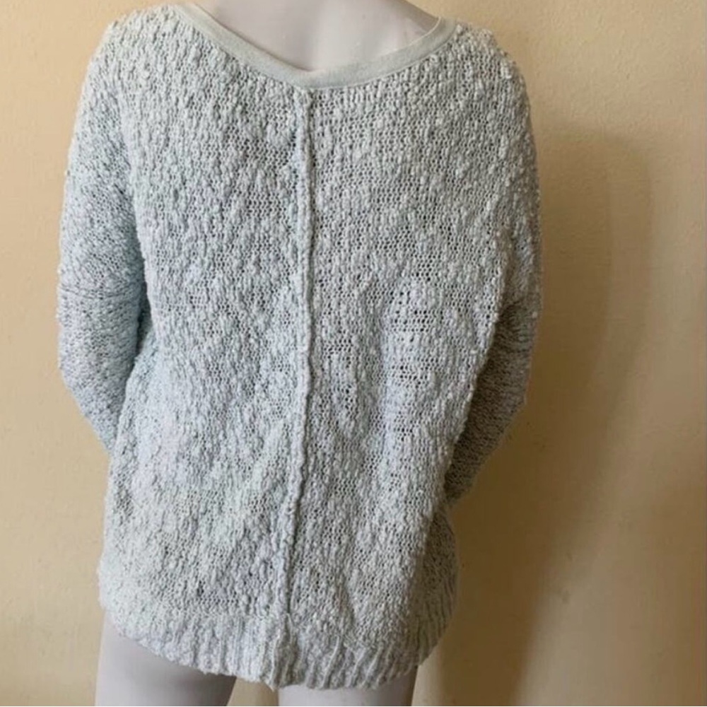 Free People Boucle Songbird Mint Green knit Sweater size small - Picture 5 of 5